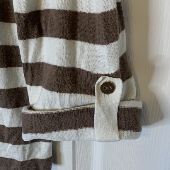 Pink/Brown Striped Izod Sweater - Picture 6 of 7